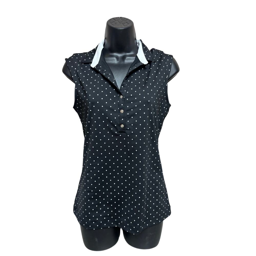 Nivo Sport Sleeveless Polka Dot Polo - Women's Small Casual Golf
